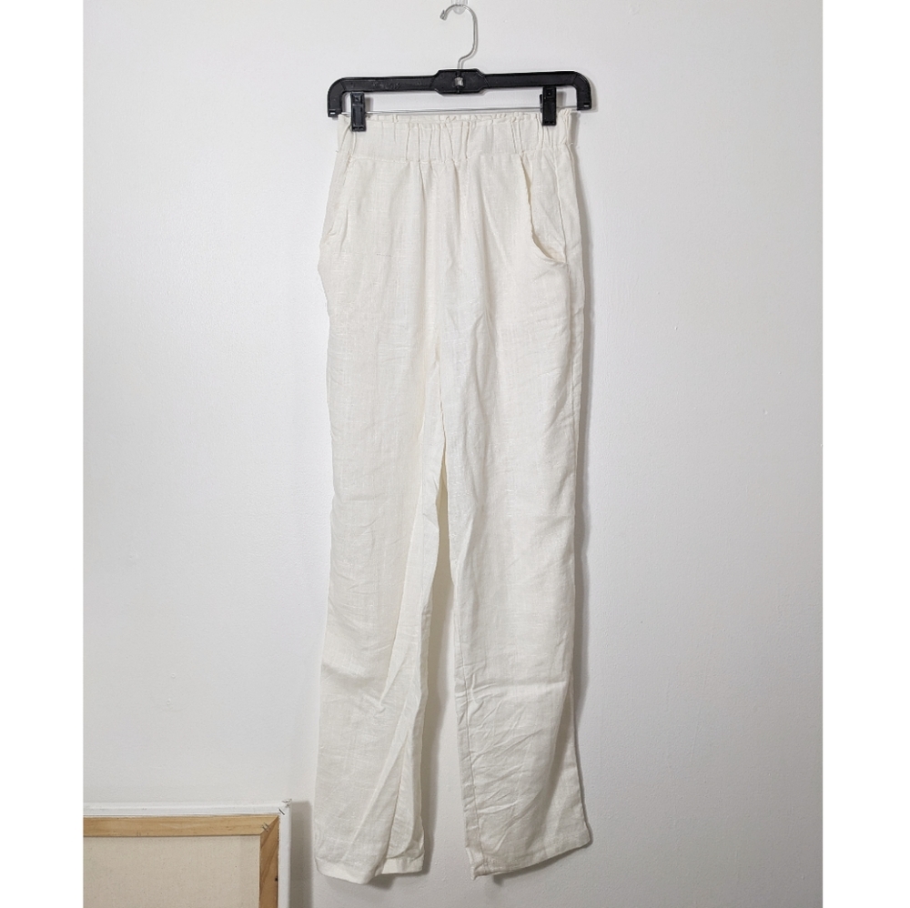 White Linen Pants